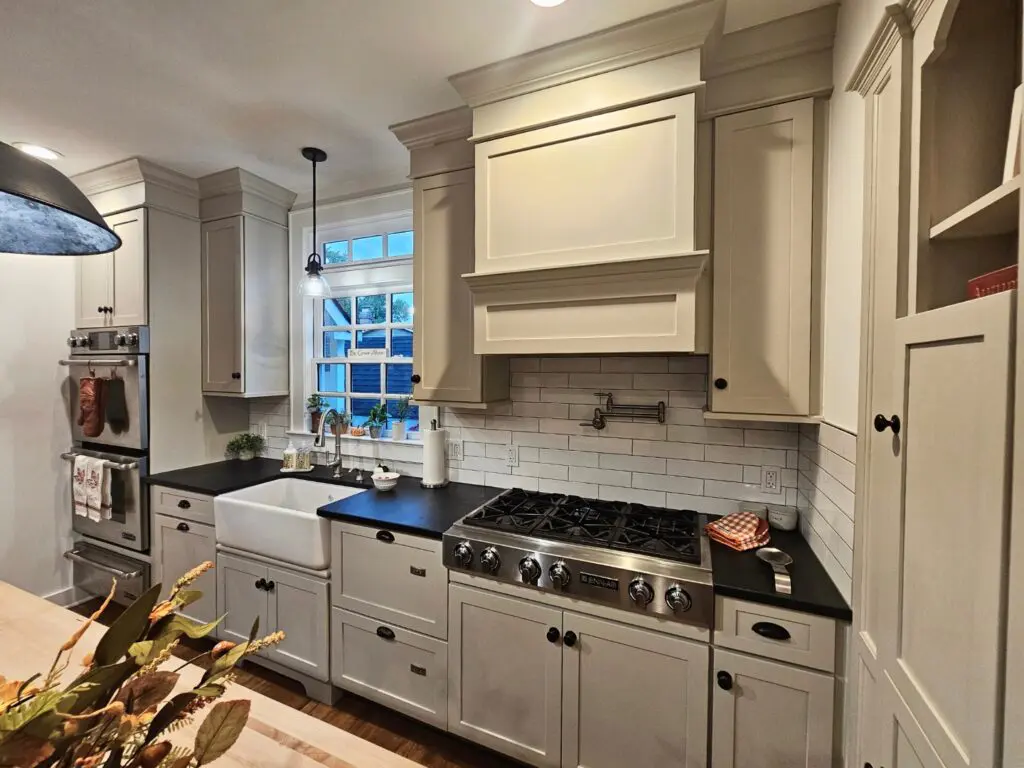 Impecca-Bull kitchen with sage green shaker cabinets